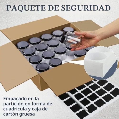 Vista 7 de Folinstall Tarros de vidrio pequeños de 8 onzas con tapas herméticas, 20 tarros de vela para hacer velas, fiesta de boda, tarros vacíos