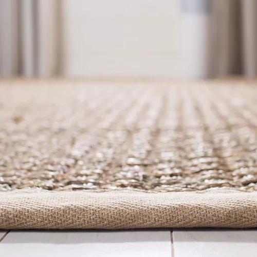 Vista 3 de SAFAVIEH Natural Fiber Collection NF114A - Alfombra de pasillo de hierba marina con patrón de tejido de cesta y borde, de 2 pies 6 pulgadas x 16