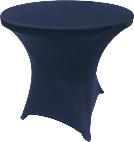 Vista 158 de Mantel de cóctel de elastano redondo de 24 pulgadas x 30 pulgadas de alto, color negro