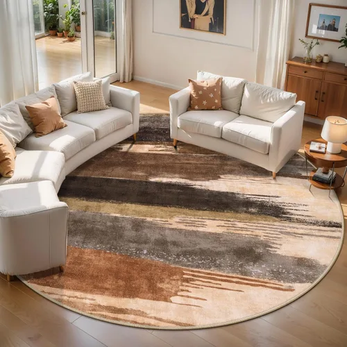Vista 28 de Ciicool Alfombra moderna abstracta de 2 x 3 pulgadas, lavable, pequeña, antideslizante, de pelo bajo, alfombra de entrada plegable para cocina