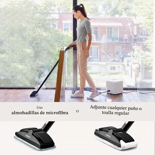 Vista 4 de Limpiador a vapor limpio Dupray para el hogar - Paquete esencial Powerful Multipurpose Steamer Chemical-free cleaning for floor, car, wall
