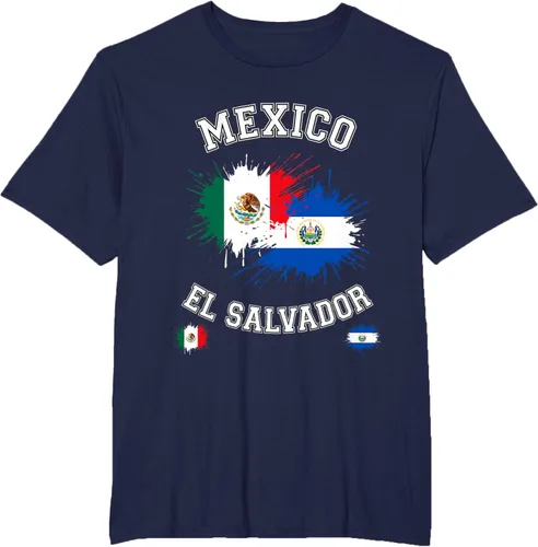 Vista 46 de Camiseta de recuerdo de la bandera vintage de El Salvador de México