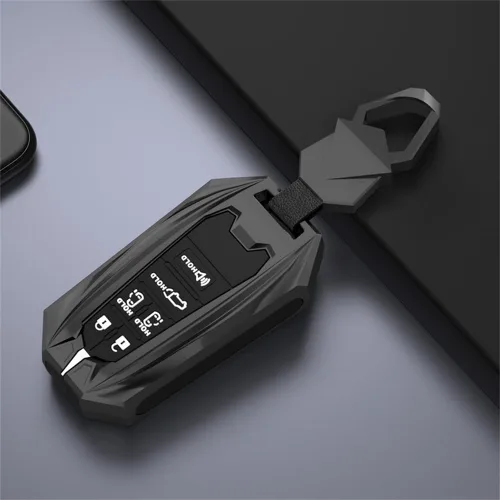 Vista 3 de Funda de aleación de zinc compatible con Toyota Sienna 2021 2022 2023 6 botones