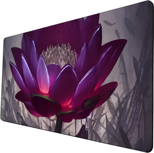 Vista 14 de Fantasy Black Lotus TCG - Tapete de juego de 24 x 14 pulgadas, tapete de juego para MTG DTCG CCG RPG Trading Card Game Mats superficie lisa juego