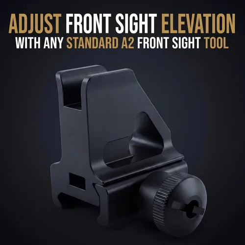 Vista 5 de A2 Front Sight - Fixed Iron Sights - All Metal Rifle Sights - Gun Sights Designed to Mount on Picatinny Iron Sight Rail