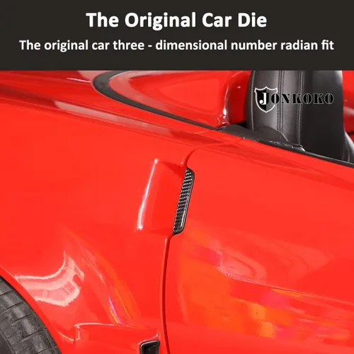 Vista 3 de Adhesivo de fibra de carbono suave para manija de puerta de automóvil compatible con Chevrolet Corvette C6 2005-2013 adhesivo para manija exterior