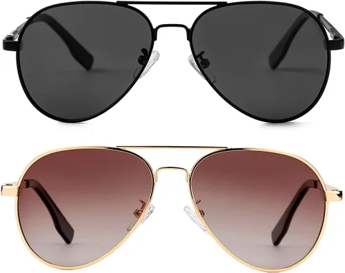 Vista 29 de Gafas de sol polarizadas de aviador pequeñas para niñas y niños de 4 a 16 años