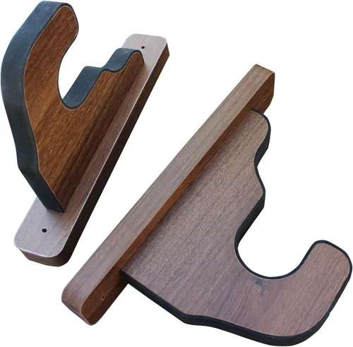Vista 8 de Rush Creek Creations - Soporte de pared para rifle, escopeta y pistola individual, soporte para pistola de interior para caza y tiro, estante