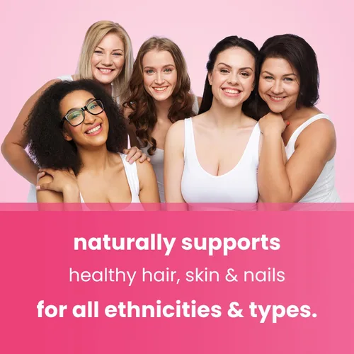 Vista 5 de NutraChamps Gomitas de biotina de 5000 mcg con colágeno, queratina y más – Vitaminas para la piel y las uñas para mujeres y hombres – Apoya el ciclo