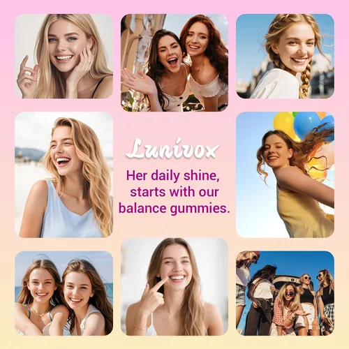 Vista 7 de Her Juicy - Gomitas de probióticos femeninos para mujeres, con prebióticos y olmo resbaladizo, promueve el equilibrio del pH, la salud intestinal