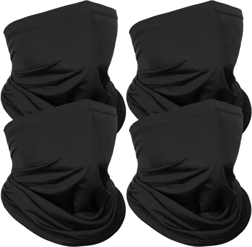 Vista 9 de Achiou Cooling Neck Gaiter Face Cover Scarf, UV Protection Mask for Men and Women,Soft Windproof, Hiking Cycling Running