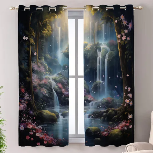 Vista 20 de Shrahala Cortinas blancas S inspiradoras para ventanas de cocina, cortinas negras con palabras cristianas para cafetería, cortinas opacas