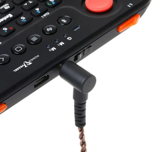 Vista 4 de Teclado de bolsillo Bluetooth con mouse Jog y audio, negro, control remoto inalámbrico compatible con teléfono inteligente, portátil, tableta
