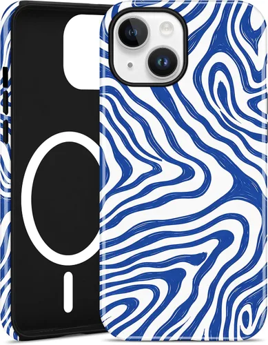 Vista 55 de Jusy Funda magnética Zebra para iPhone XR, color negro