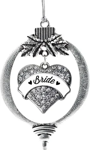 Vista 126 de Inspired Silver - Adorno con dije de hermana gemela - Adornos navideños de plata con circonitas cúbicas
