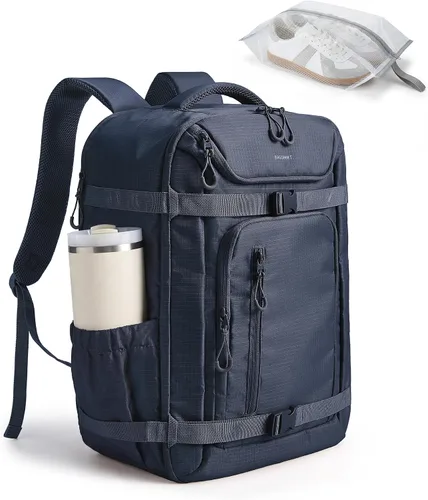 Vista 11 de BAGSMART Travel Backpack for Women & Men, 17-Inch Laptop Carry on Backpack Negro