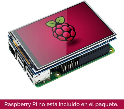 Vista 6 de Hosyond Panel de Pantalla LCD TFT de 3.5 Pulgadas, 480x320, Táctil, SPI para Raspberry Pi B, B+, 2B, 3B, 3B+, 4B, 5