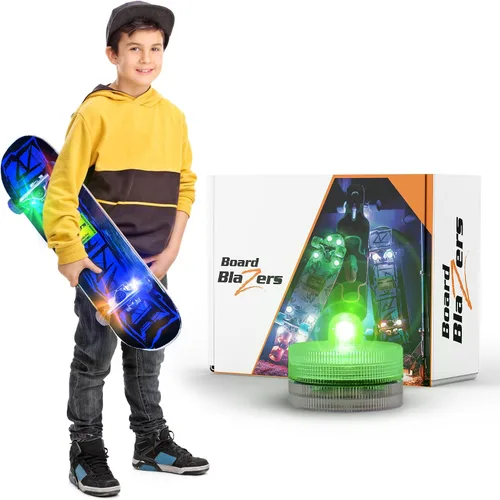 Vista 7 de Board Blazers Luces LED para Skateboard con Efecto Underglow - Regalo Ideal para Skateboard - Luz LED Perfecta para Longboard o Luz para Scooter