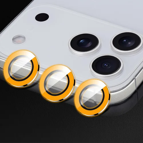 Vista 77 de Compatible con iPhone 11 Pro/11Pro Max/12 Pro Luminous Camera Lens Protector Ultra Thin Película de vidrio templado Protector de pantalla de cámara