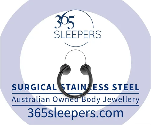 Vista 28 de 365 Sleepers - Piercing para el cuerpo de acero quirúrgico 316L, 20G, 18G, 16G, 14G, 12G, 10G, 8G, 6G, con sección abisagrado, se vende por unidad