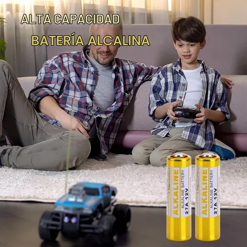 Vista 5 de Batería alcalina A27 27A 12V paquete de 10, batería 27a 12v para control remoto
