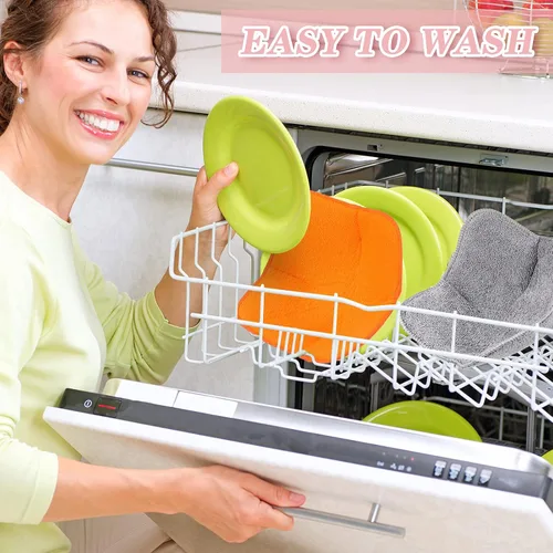 Vista 5 de Patelai 12 soportes acogedores para microondas para alimentos calientes, aptos para microondas, protegen tus manos, soporte multiusos a prueba