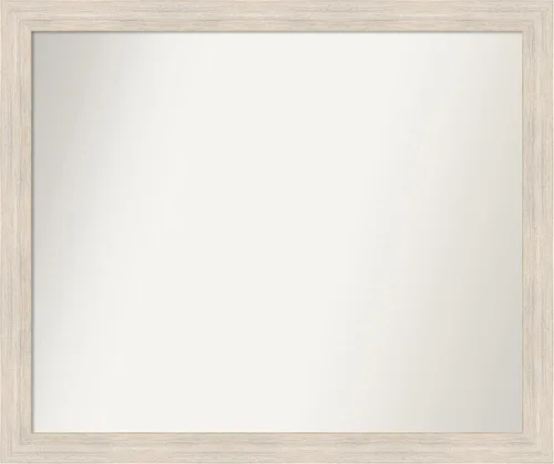 Vista 262 de Amanti Art Espejo personalizado, espejo de baño estrecho Alexandria White Wash, espejo de pared o espejo de tocador de baño sobre el fregadero