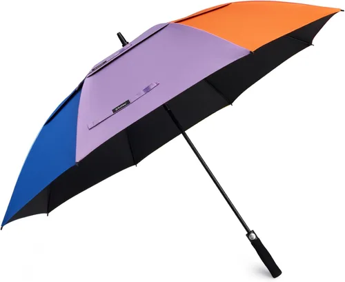 Vista 14 de G4Free Paraguas de golf con protección UV de 47/54/62/68 pulgadas, con apertura automática, doble toldo con ventilación de gran tamaño, extra