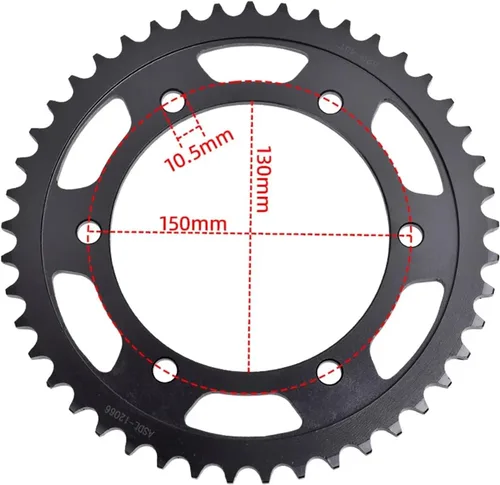 Vista 5 de 525 Chain 16T Front 47T Rear Sprocket Compatible with YAMAHA FZ8 FZ8N FA8S FZ-8 FZ-8N FZ-8S Fazer 39P 42P 2010 2011 2012 2013 2014 2015