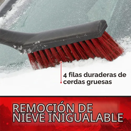 Vista 4 de Mallory Force 518RFB Cepillo de nieve de 17 pulgadas con raspador de hielo para automóvil, individual