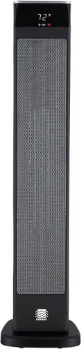 Vista 2 de Calefactor de cerámica oscilante digital de lujo de 30 pulgadas con termostato ajustable, control remoto y protección de seguridad