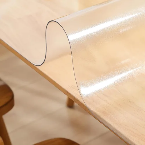 Vista 3 de Protector de mesa esmerilado de 0.059 in de grosor, 48 x 60 pulgadas, cubierta de mesa de PVC impermeable, almohadilla de escritorio antideslizante