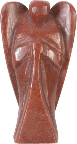 Vista 17 de Crocon Figura curativa de ángel de bolsillo de siete chakras, cristales de ángel de la guarda tallados a mano para energía positiva, mini estatua