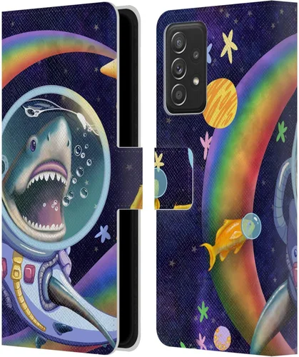 Vista 10 de Head Case Designs Carla Morrow Capybara - Funda de piel con licencia oficial de Carla Morrow Sitting On A Moon Rainbow Animals compatible