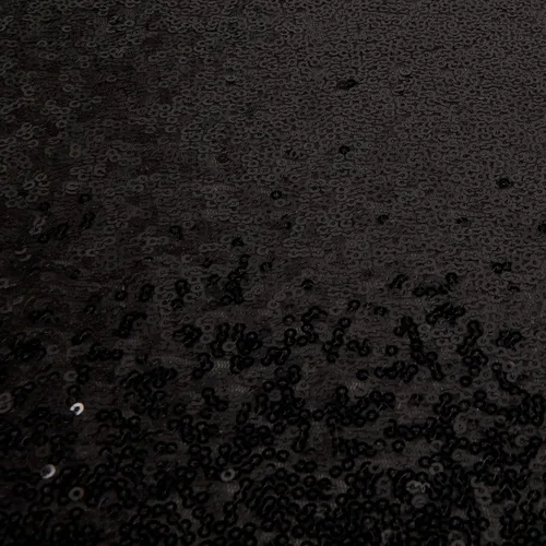 Vista 4 de Glitz Sequin & Stretch Mesh Black, Fabric by the Yard