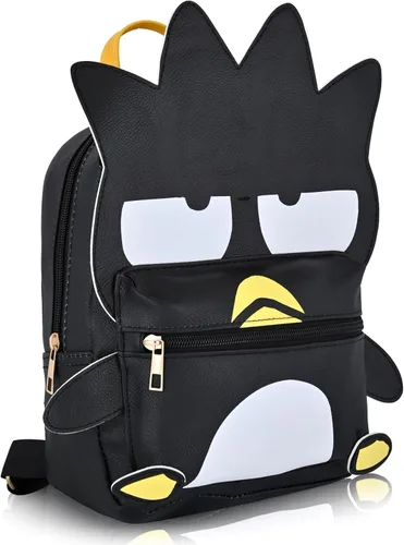 Vista 2 de Fast Forward Sanrio Hello Kitty y amigos mochila para mujeres, hombres, unisex Linda mochila de piel sintética de 10" mini mochila Badtz-maru