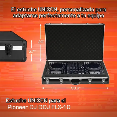 Vista 5 de ANALOG CASES Funda para Pioneer DJ DDJ-FLX10 - Funda rígida UNISON ligera