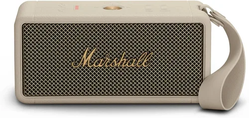 Vista 12 de Marshall Middleton - Parlante Bluetooth portátil, color negro y latón Crema