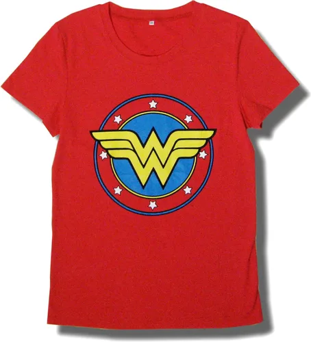 Vista 3 de Conjunto de pijama de superhéroe para mujer, Rojo