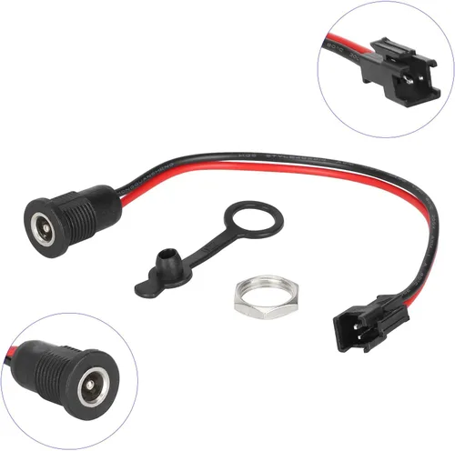 Vista 8 de Puerto de carga, enchufes de alimentación de 0.217x0.083 in, enchufes de carga, conector de alimentación hembra de alta corriente para accesorios