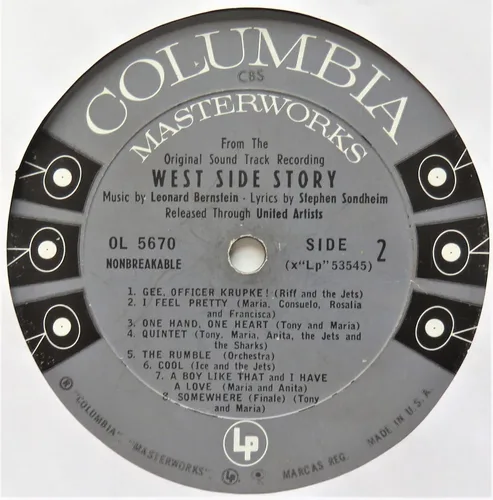 Vista 7 de West Side Story Original Soundtrack