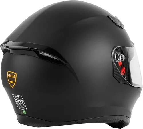 Vista 3 de GDM – Casco de cara completa Ghost para motocicleta