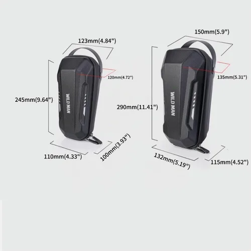 Vista 9 de WILD MAN Bolsa de almacenamiento de scooter resistente a la lluvia de liberación rápida para scooters de equilibrio Kick Scooters bicicleta plegable