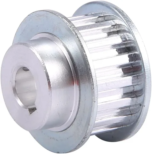 Vista 4 de 2 piezas de polea sincrónica de metal, rueda de transmisión de correa de motor S Cj0618, mini engranajes de torno de metal, engranajes de máquina