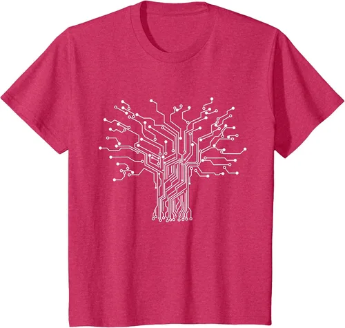 Vista 26 de Electronics Technician Binary Tree - Electrical Engineer T-Shirt Asphalt Grey