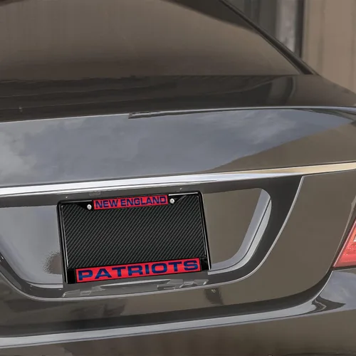 Vista 2 de Rico Industries NFL Unisex-Adult NFL Laser Cut Inlaid Standard Chrome License Plate Frame