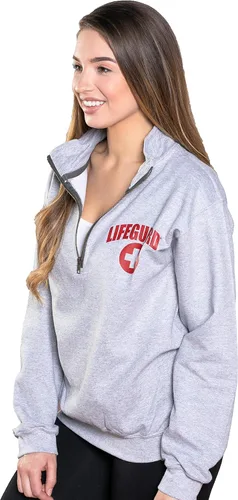 Vista 2 de LIFEGUARD Sudadera con cremallera y forro polar con cremallera, ideal para hombres, adolescentes, niñas.
