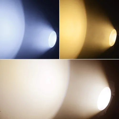 Vista 3 de BETOPPER Luces de escenario, focos LED COB de 200 W, luz par LED blanca cálida y fría, luces DMX/maestro-esclavo, iluminación de foco/Fresnel