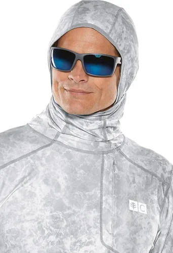 Vista 7 de Coolibar Sudadera con capucha para hombre con protección solar UPF 50+ Andros