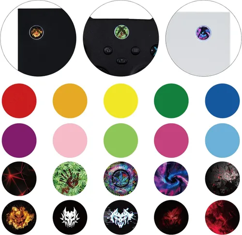 Vista 3 de PlayVital Custom Home Button Power Switch Stickers Skin Cover for Xbox Series X & S, for Xbox One & Xbox One XS Console & Controller, for Xbox One